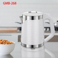 Bouilloire électrique sans fil 1,8 L, corps double couche en PP, arrêt automatique, protection anti-ébullition à sec, pour hôtels et cuisines, personnalisable