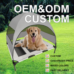 Aangepaste Fabriek Hoge Kwaliteit Verhoogde Hondenbed Verwijderbare Hoes Oxford Stof Moderne Stijl-Binnen/Buiten Nest Luifel Voor Blok - Product Image 4