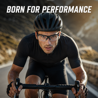 Lunettes de sport polarisées TR90 avec logo personnalisé pour la protection des yeux en extérieur, anti-buée, coupe-vent, pour le ski, la course, les sports tactiques