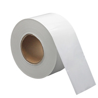 Étiquette thermique adhésive de rouleau jumbo thermique de base en PP de taille personnalisée Rouleau de papier enduit de matière première de rouleau jumbo pour l'impression