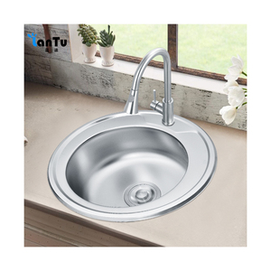 <span class=keywords><strong>Vente</strong></span> directe d'usine d'éviers <span class=keywords><strong>de</strong></span> cuisine ronds en acier inoxydable <span class=keywords><strong>de</strong></span> haute qualité et à bas prix, adaptés aux cuisines d'appartements - Product Image 3