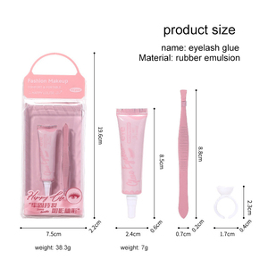 Chuyên nghiệp phẳng mặt lông mi Applicator mở rộng nhíp thép không gỉ nhọn Kit Curl cụm Lash công cụ với keo llt - Product Image 5