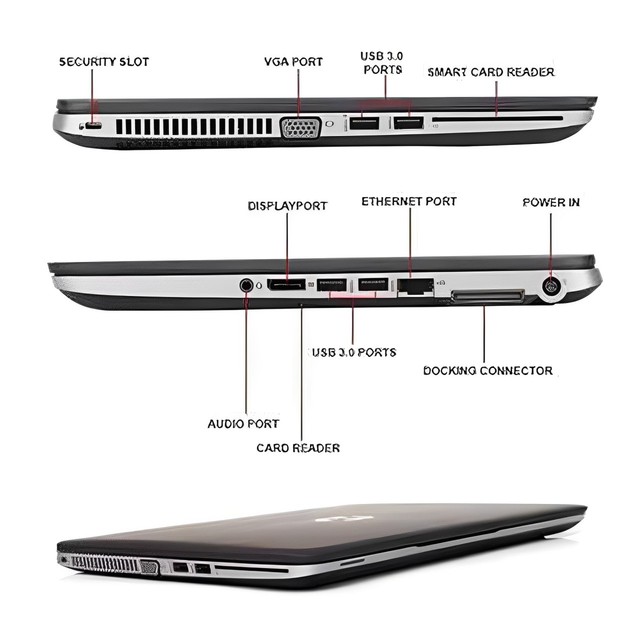 14 Inch Elitebook 840 G2 Used Refurbished Laptop Portable Business Office Intel I5 Dual 8GB RAM 256GB SSD TN English Keyboard