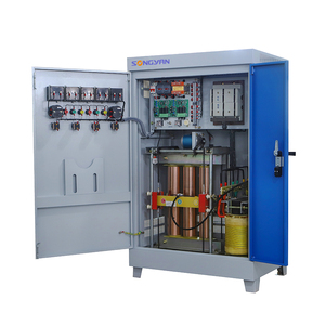 Трехфазный автоматический стабилизатор напряжения Songyan SBW-80KVA, вход 304-456В, выход 220В/380В ±3%, 50/60Гц, сертификат CE, медная обмотка - Product Image 4