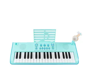 بي دي موزيك 37 مفتاح صغير كهربائي رقمي سهل الحمل لوحة مفاتيح بيانو موسيقي هدية للأطفال