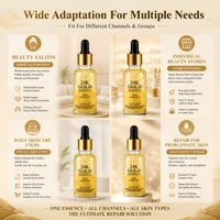 Sérum Réparateur Visage Or 24K Hydratant, Raffermissant et Éclaircissant en Gros – Personnalisation OEM/ODM et Marque Privée Usine