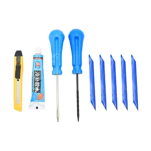 Box Of Tyre Repair Tools Kit With Detailed Tutorials On Patching And Instructions On How To Use The Tool