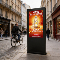 Kiosco de Publicidad Digital para Exteriores, Pantalla LCD de Alto Brillo, Solución de Pantalla Táctil Impermeable para Autoservicio y Promoción
