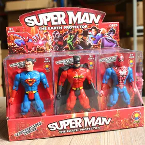 Фигурные игрушки 15 см, Человек-паук, капитан, супергерой, экшн-фигурка