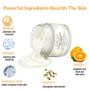 <span class=keywords><strong>Crema</strong></span> Antiarrugas con Colágeno y Ácido Hialurónico <span class=keywords><strong>para</strong></span> Rostro y Cuello, Humectante Nocturno <span class=keywords><strong>para</strong></span> <span class=keywords><strong>Hombres</strong></span> y Mujeres, Cuidado Facial de la Piel - Product Image 5