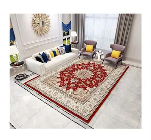 China carpet manufacturers 3d polyester red carpet printed rug for living room