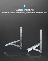 Double charge stable et sûre 304 Support de sol en acier inoxydable Supports de sol en acier Triangle AC