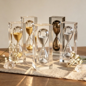 Custom Color Resin Hourglass <b>Sand</b> Timer Decorative Desktop Ornament for Home Office Table Decoration Gift - Product Image 2
