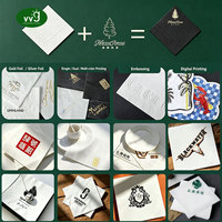 Servilletas de Cóctel Personalizadas con Logotipo Impreso, de Pulpa de Madera Virgen, VVG OEM ODM, para Restaurante, Cafetería, Boda, Evento de Marca