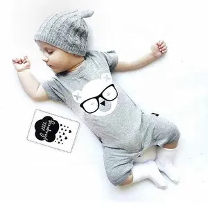 Summer Short Sleeves Cotton Daily Wear Baby Infants Rompers Ins Style 3-36M Grow Baby Bodysuit Wholesale