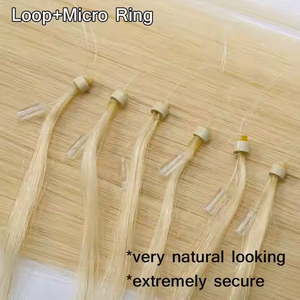 Extensions capillaires professionnelles durables à micro-anneaux, couleur personnalisée, pour usage en salon, vente en gros - Product Image 6