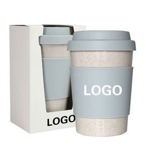 Gobelet écologique de 12 oz/350 ml, portable, compatible micro-ondes et lave-vaisselle, gobelets en plastique durables pour café chaud - Product Image 2