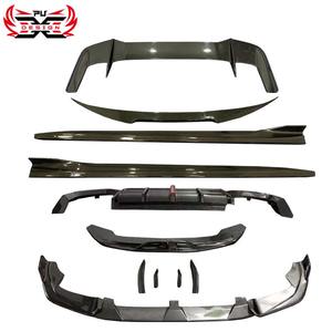 Para <span class=keywords><strong>BMW</strong></span> X3M X4M fibra de carbono un estilo cuerpo Kit fibra de carbono labio delantero difusor alerón viento cuchillo falda lateral alerón de techo - Product Image 6