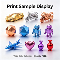 Filamen Logam PETG Allmaker 1.75mm untuk Pencetakan 3D, Langsung dari Pabrik, Dapat Disesuaikan, Anti Sumbat, Warna Metalik, Hasil Akhir Berkilau
