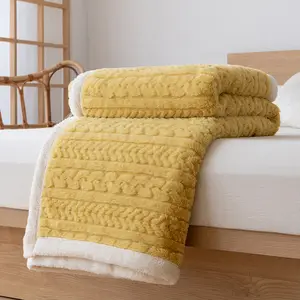  Мягкое Фланелевое флисовое современное однотонное дизайнерское одеяло из 100 полиэстера плюшевое покрывало для дивана