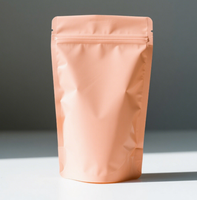Sac vertical biodégradable personnalisable imprimé en gravure pour l'emballage des aliments secs, herbes, épices, fermeture éclair, film polyester