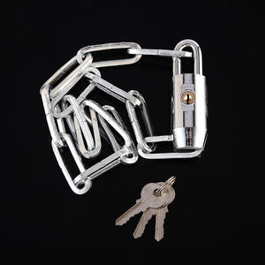 Nuevo <span class=keywords><strong>Candado</strong></span> de Cadena de Hierro Antirrobo para Triciclos, Bicicletas, Motocicletas y Patinetes Eléctricos, Modelo 0613-2, <span class=keywords><strong>Candado</strong></span> Rectangular - Product Image 3