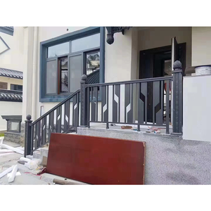 מותאם אישית עיצוב יצוק ברזל מעקה מדרגות מעקות מרפסת מעקה נירוסטה מעקה אלומיניום זכוכית מעקה - Product Image 6