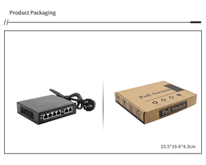 Switch PoE non géré 65W, 4+2 ports 10/100 Mbps, normes IEEE802.3af/at, capacité de commutation 1,2 Gbps, prise en charge VLAN, switch réseau - Product Image 4
