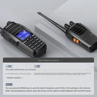 Pour talkie-walkie professionnel UV-29, balayage de fréquence à une touche, réception multibandes, appels vocaux HD longue portée 10 km