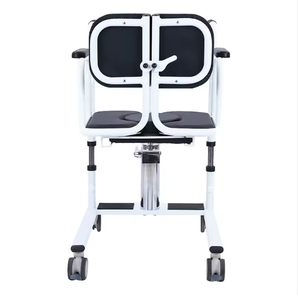 Chaise de toilette médicale à roulettes, fauteuil roulant de transfert et de douche, équipement de sécurité <span class=keywords><strong>pour</strong></span> salle de bain <span class=keywords><strong>pour</strong></span> la rééducation et la thérapie - Product Image 5