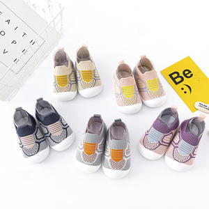 Zapatos <span class=keywords><strong>de</strong></span> Bebé Antideslizantes con Suela Suave para Primavera y Otoño, Zapatos Transpirables <span class=keywords><strong>de</strong></span> Malla Tejida para Verano, Zapatos Tipo Calcetín para Niños - Product Image 1