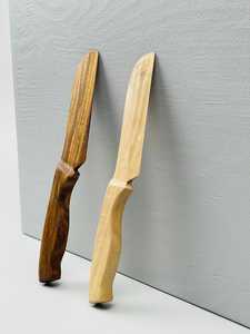 Eco Friendly <b>Wooden</b> Knife for <b>Kitchen</b> Safe for Nonstick Cookware Ideal for Cooking <b>Kids</b> Use or Rustic Home Decor - Product Image 2