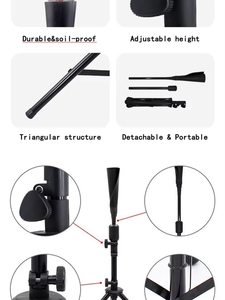 Xách tay dành cho người lớn và trẻ em softball bóng chày thực hành <span class=keywords><strong>Tripod</strong></span> điều chỉnh chiều cao với sự ổn định mạnh mẽ thiết bị đào tạo - Product Image 3