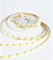 Pita LED COB Tanpa Titik 480LED/m DC24V 14W/m PCB 10mm, CRI90+ Tinggi, Lampu Strip Dalam Ruangan Komersial & Kabinet