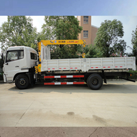 Camion de fret DONGFENG 4x2 6x4 5T d'occasion avec grue, camion grue montée sur châssis 8T, camion benne 15T avec grue – Fabricant