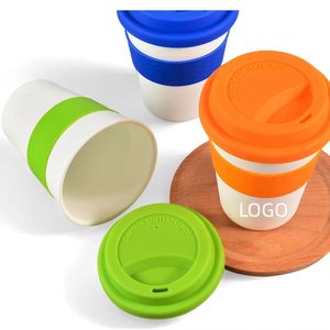 Custom Logo 16oz Portable Silicone Rubber Black Coffee Travel Mug Water Drinking <b>Cup</b> With Lid and Coffee Mug Gift Box - Product Image 1