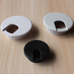 Manufacturer Direct ABS Plastic Threading Box <strong>Computer</strong> Desk Cover <strong>Cable</strong> Box Desk Round Wire Hole Cover - Product Image 4