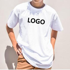 Camiseta de Manga Corta con Cuello Redondo para Hombre, 100% Algodón, Color Sólido, Corte Regular, Transpirable, Estilo Informal, con Logotipo Personalizado - Product Image 2