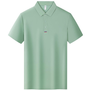 Polo Shirt Short Sleeve Solid Color Polyester Cool Feel Workwear Office Cultural Wear Customizable With Logo Printing - Product Image 3