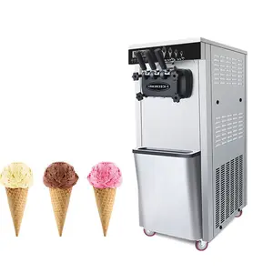 Macchina per fare lo yogurt del gelato del biscotto molle di vendita pazzo di vendita con sapore economico basso di prezzo 3 per uso commerciale