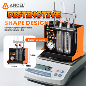 Nuovo Arrivo ANCEL JC200 Macchina per la Pulizia del Carburante a 2 Cilindri Compatibilità 110V 220V 1.2-1.5 Bar Pulitore e Tester per Iniettori Carburante - Product Image 4