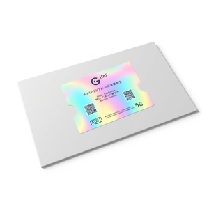 ملصقات التعبئة والتغليف البلاستيكية المضادة للتزييف مع التحقق من الأصالة رمز الاستجابة السريعة رمز الباركود ميزة مقاومة للماء - Product Image 2