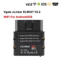 Escáner OBD2 Vgate VLinker MC+ BLE ELM327 para Android/iOS/Windows, Herramienta de Diagnóstico de Automóviles con Wifi ELM 327