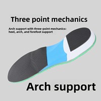 Plantillas 3D de EVA talladas a mano con soporte de arco para niños, plantillas cómodas para el cuidado de la piel, plantillas deportivas cómodas para zapatos
