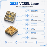3838 808nm 850nm 940nm Dioda Laser VCSEL 1W 2W 3W 6W Daya Tinggi SMD Inframerah untuk Pemantauan Keamanan Jarak Jauh Penglihatan Malam
