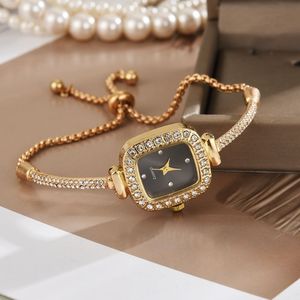 Montre numérique LED de luxe sportive de style nouveau avec diamants ovales incrustés, avec alarme, bracelet à cordon unisexe - Product Image 2