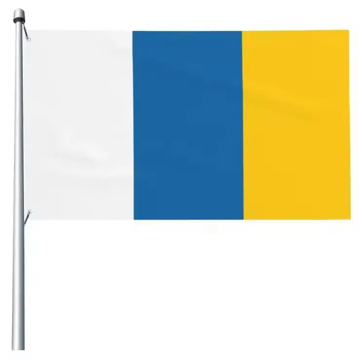 Простой флаг канареечных островов дешевый высококачественный флаг 3x5 футов Декор открытый баннер знак
