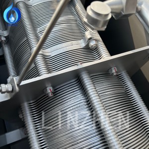 Thép không gỉ đa đĩa vít Báo Chí dehydrator bùn rắn tách chất lỏng cho gia cầm trang trại xử lý nước thải nhà máy sản xuất - Product Image 4