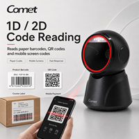 Lecteur de codes-barres de bureau YCP-55 1D 2D, lecteur de codes QR mains libres, scanner USB filaire pour supermarché, scanner de présentation A4, POS, vente au détail, mobile