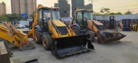 Chargeuse-pelleteuse JCB d'occasion 3CX modèle 2025, puissance 92 kW, bon état, moteur d'origine, roulement, boîte de vitesses, pompe, charge nominale 9000 kg